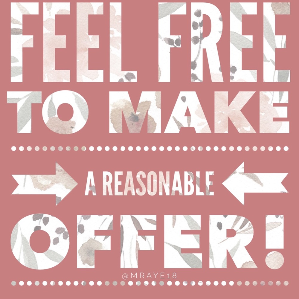 Reasonable offers will be considered!